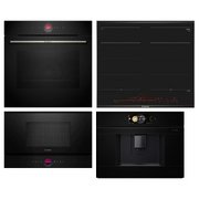 Bosch (варочная панель PXX675DV1E + духовой шкаф HBG7722B1 + микроволновая печь BFR7221B1 + кофемашина CTL9181B0)
