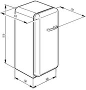 Холодильник Smeg FAB28LG1 фото 4 в Екатеринбурге