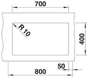 Мойка Blanco ROTAN 700-U Silgranit кофе фото 4 в Екатеринбурге