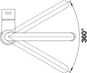 Смеситель Blanco CANDOR полированная нержавеющая сталь фото 4 в Екатеринбурге
