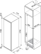 Встраиваемый однокамерный холодильник De Dietrich DRS 635 JE фото 2 в Екатеринбурге