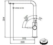 Смеситель Franke Neptune Clear Water хром фото 2 в Екатеринбурге