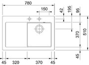 Мойка Franke Mythos MTK 611-78 серая жемчужина фото 2 в Екатеринбурге