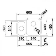 Мойка Бланко SUPRA 340/180-U, чаша справа полированная нержавеющая сталь фото 3 в Екатеринбурге Мойка Blanco SUPRA 340/180-U, чаша справа полированная нержавеющая сталь фото 3 в Екатеринбурге