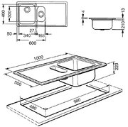 Мойка Smeg LMN102D фото 2 в Екатеринбурге
