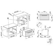 Компактный духовой шкаф с СВЧ Smeg SF4920MCN1 фото 3 в Екатеринбурге