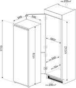 Встраиваемая морозильная камера Smeg S8F174NE фото 4 в Екатеринбурге