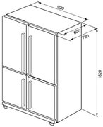 Холодильник SMEG FQ60XP фото 3 в Екатеринбурге