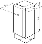 Морозильная камера Smeg CVB20LP1 фото 3 в Екатеринбурге