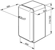 Мини-бар Smeg FAB5LUJ1 фото 2 в Екатеринбурге