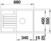 Мойка BLANCO ZIA 45 S Compact Silgranit антрацит фото 2 в Екатеринбурге Мойка BLANCO ZIA 45 S Compact Silgranit антрацит фото 2 в Екатеринбурге