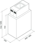 Вытяжка Falmec Laguna isola 60 (800) ECP фото 2 в Екатеринбурге