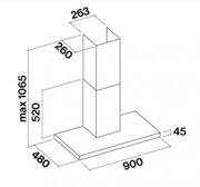 Вытяжка Falmec Luce 90 Glass White wall фото 2 в Екатеринбурге