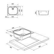 Мойка Smeg LSE58RA фото 2 в Екатеринбурге