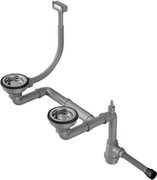 Арматура для полуторачашевых моек с прямоугольным переливом Omoikiri WK-1.5-IN фото в Екатеринбурге