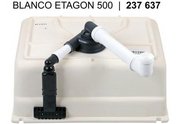 Мойка Blanco ETAGON 500-U PuraPlus глянцевая магнолия клапан-автомат InFino 525150 фото 3 в Екатеринбурге