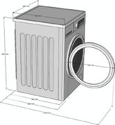 Стирально-сушильная машина Korting KWD 60DS12106 фото 3 в Екатеринбурге