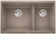 Мойка Бланко SUBLINE 430/270-U с отводной арматурой InFino® серый беж фото в Екатеринбурге Мойка Blanco SUBLINE 430/270-U с отводной арматурой InFino® серый беж фото в Екатеринбурге
