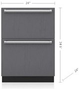 Встраиваемый морозильник SUB-ZERO ID24FI фото