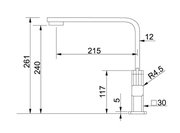 Смеситель Franke Quantum хром фото 3 в Екатеринбурге