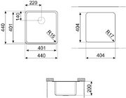 Мойка Smeg VSTR40CUX фото 2 в Екатеринбурге
