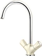 Смеситель Blanco Amona chrome/silgranit белый фото 2 в Екатеринбурге