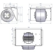Мотор для встраиваемого вытяжного модуля Ilve A/407/04 фото в Екатеринбурге