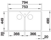 Мойка BLANCO VILLAE Double глянцевый белый фото 4 в Екатеринбурге Мойка BLANCO VILLAE Double глянцевый белый фото 4 в Екатеринбурге