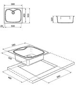 Мойка Smeg LSE58P фото 2 в Екатеринбурге