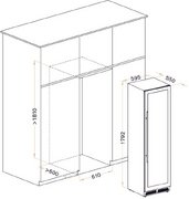 Винный шкаф Meyvel MV98-KST3 Узкий (Slim) фото 4 в Екатеринбурге