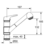 Смеситель Franke 470-1 хром/бежевый фото 3 в Екатеринбурге