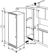 Встраиваемый холодильник Smeg LB30AFNF фото 4 в Екатеринбурге