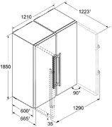 Холодильник Side-by-Side Liebherr SBS 7222 Comfort NoFrost фото 4 в Екатеринбурге