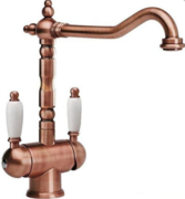 Смеситель Franke Old England медь (с двумя ручками)