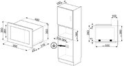 Встраиваемая микроволновая печь Smeg FMI320X2 фото 4 в Екатеринбурге