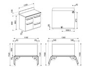 Варочный центр Smeg TR4110GR фото 4 в Екатеринбурге