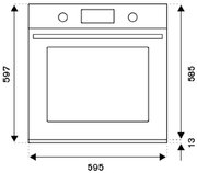 Духовой шкаф с функцией пара Bertazzoni F6011HERVPTAX фото 4 в Екатеринбурге