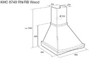 Вытяжка Korting KHC 6740 RB Wood фото 2 в Екатеринбурге