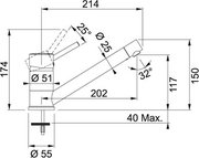 Смеситель Franke Sinta хром фото 2 в Екатеринбурге