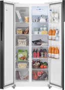 Отдельностоящий холодильник с инвертором Weissgauff WSBS 500 Inverter NoFrost White Glass фото 4 в Екатеринбурге