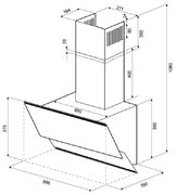 Вытяжка Krona IRIDA 900 white sensor фото 3 в Екатеринбурге