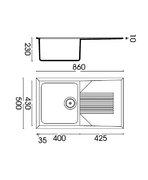 Мойка Smeg LSEQ861AV фото 2 в Екатеринбурге