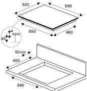 Варочная панель Bertazzoni P604IM2B2NE-20 фото 4 в Екатеринбурге