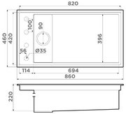 Мойка Omoikiri Kinaru Pro 86-U/I WG Wind Green фото 4 в Екатеринбурге