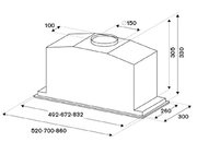 Встраиваемая вытяжка Bertazzoni KIN52MOD1XC фото 4 в Екатеринбурге