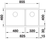 Мойка BLANCO SUBLINE 480/320-U Silgranit темная скала фото 3 в Екатеринбурге Мойка BLANCO SUBLINE 480/320-U Silgranit темная скала фото 3 в Екатеринбурге