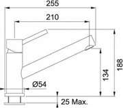 Смеситель Franke Taros нержавеющая сталь фото 2 в Екатеринбурге