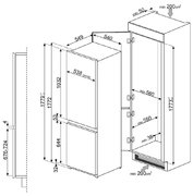 Холодильник Smeg C7280NEP фото 4 в Екатеринбурге