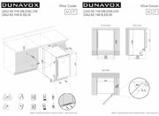 Винный шкаф Dunavox DAU-46.138B фото 4 в Екатеринбурге