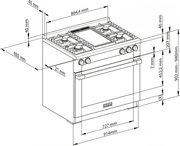 Комбинированная плита Miele HR 1936 G (серия Range Cooker) фото 3 в Екатеринбурге